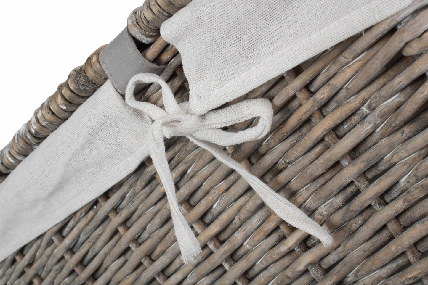 28" GREY WASH STORAGE HAMPER