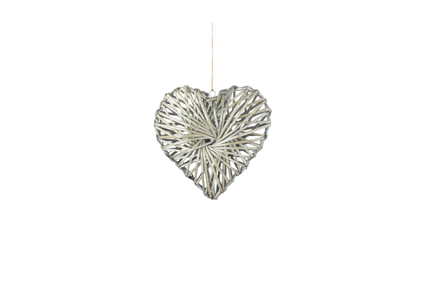 SMALL GREY HEART WREATH