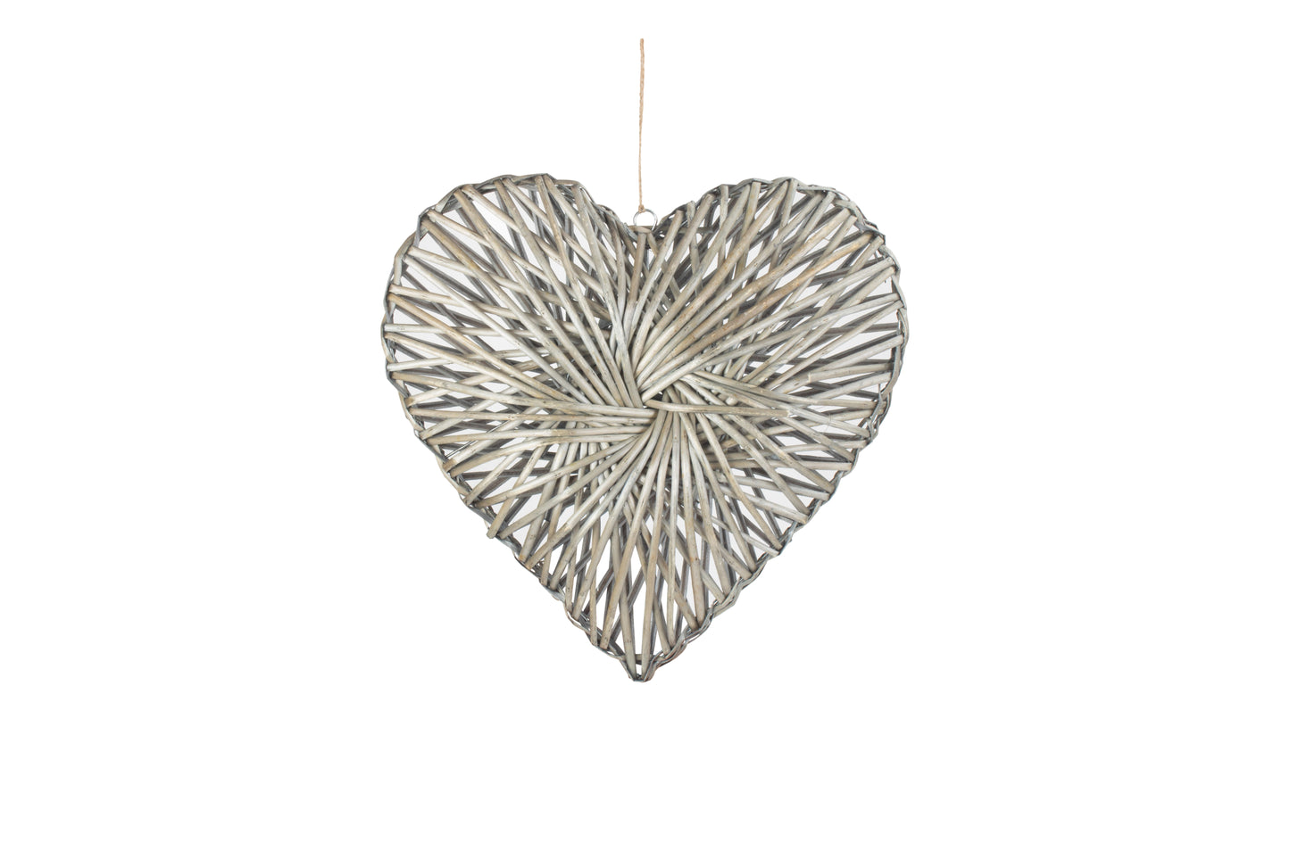 MEDIUM GREY HEART WREATH
