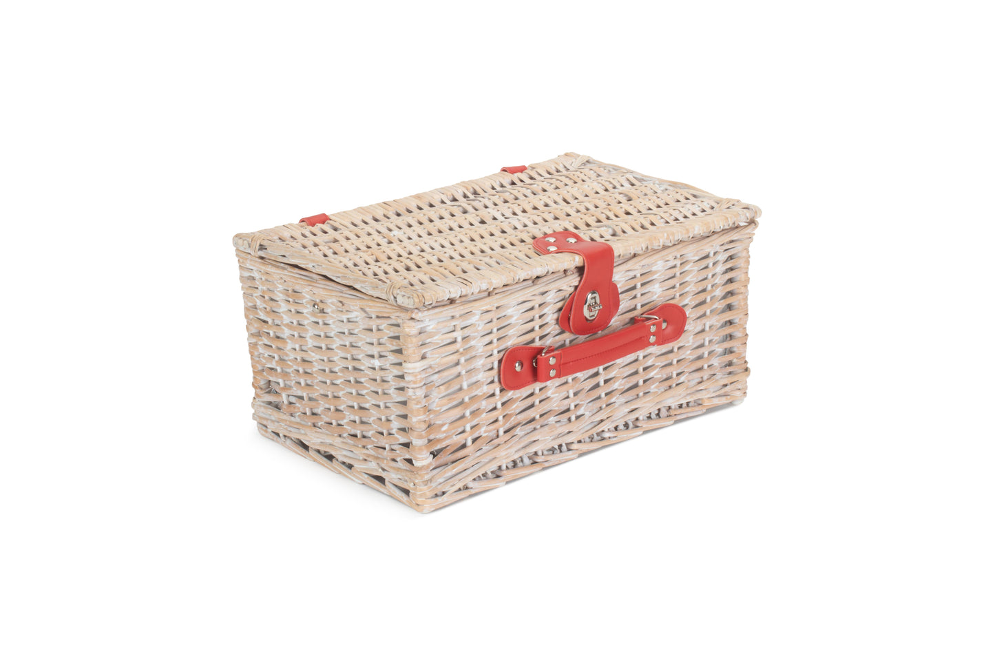 RED & WHITE GINGHAM 2 PERSON FITTED HAMPER