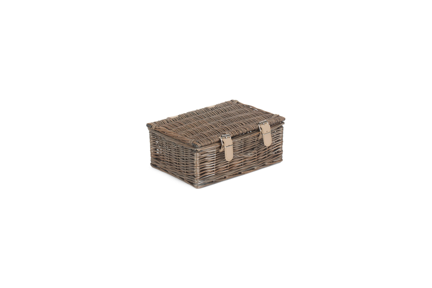 10" ANTIQUE WASH WILLOW HANDLE HAMPER