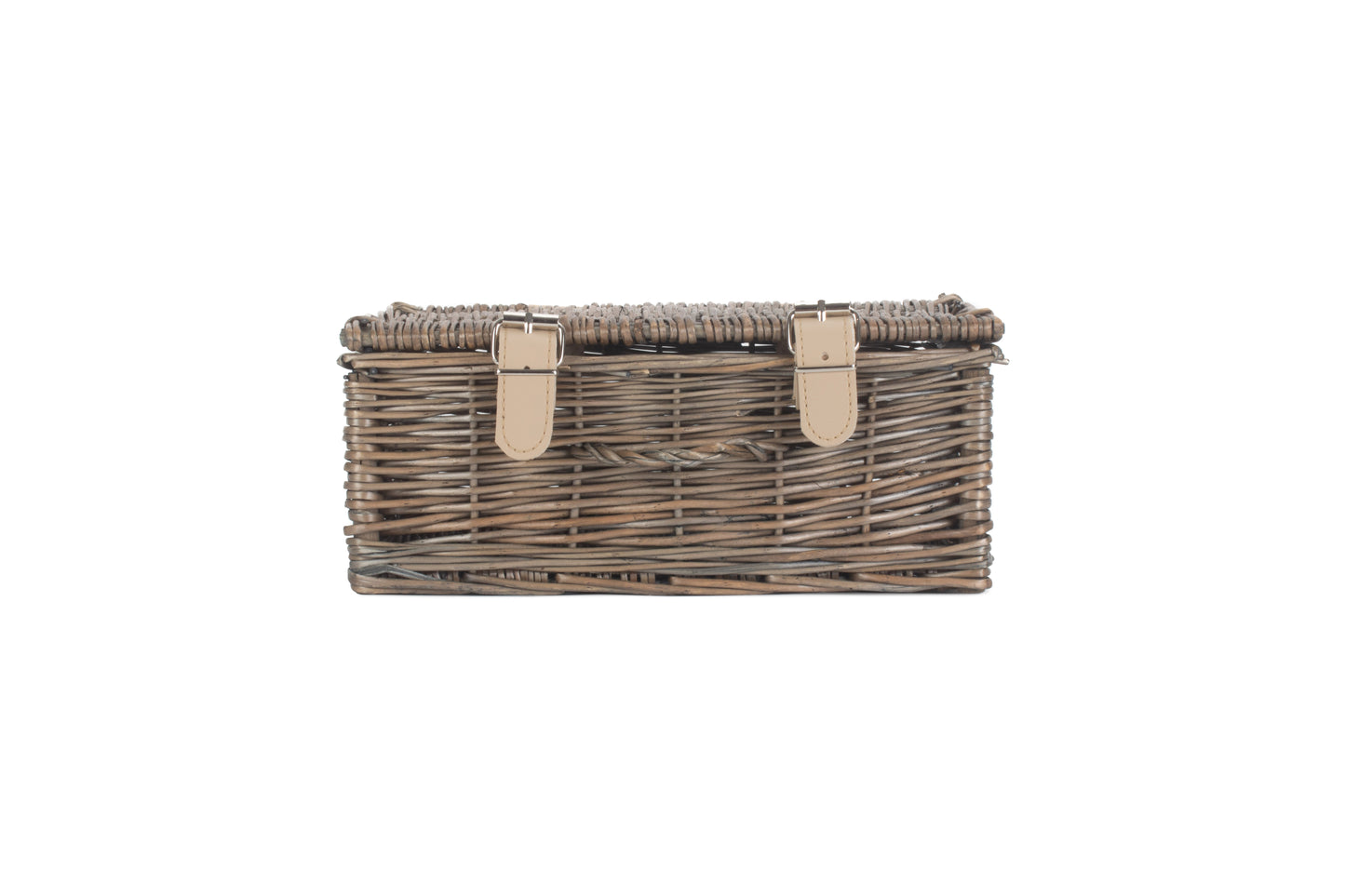 10" ANTIQUE WASH WILLOW HANDLE HAMPER