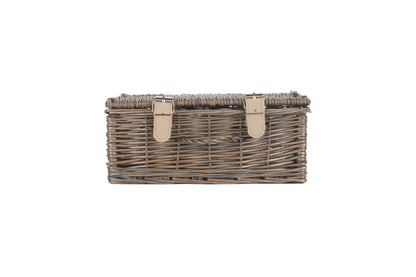 10" ANTIQUE WASH WILLOW HANDLE HAMPER