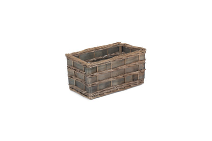 SMALL GREY SCANDI STORAGE BASKET - UNLINED