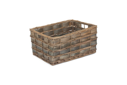 LARGE GREY SCANDI STORAGE BASKET - UNLINED