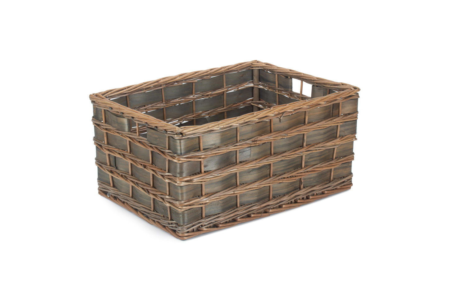 EXTRA LARGE GREY SCANDI STORAGE BASKET - UNLINED