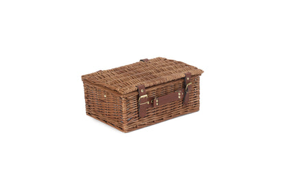 2 PERSON GREEN TWEED CLASSIC PICNIC HAMPER