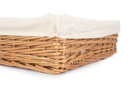LARGE LINED STRAIGHT-SIDED RECTANGULAR TRAY