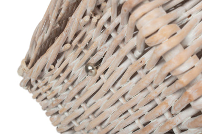 14" WHITE HAMPER