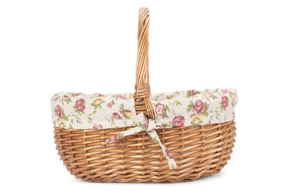 SMALL DELUXE SHOPPER with GARDEN ROSE LINING