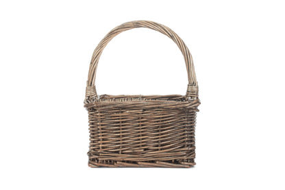 ANTIQUE WASH SQUARE 4 SECTION CUTLERY BASKET