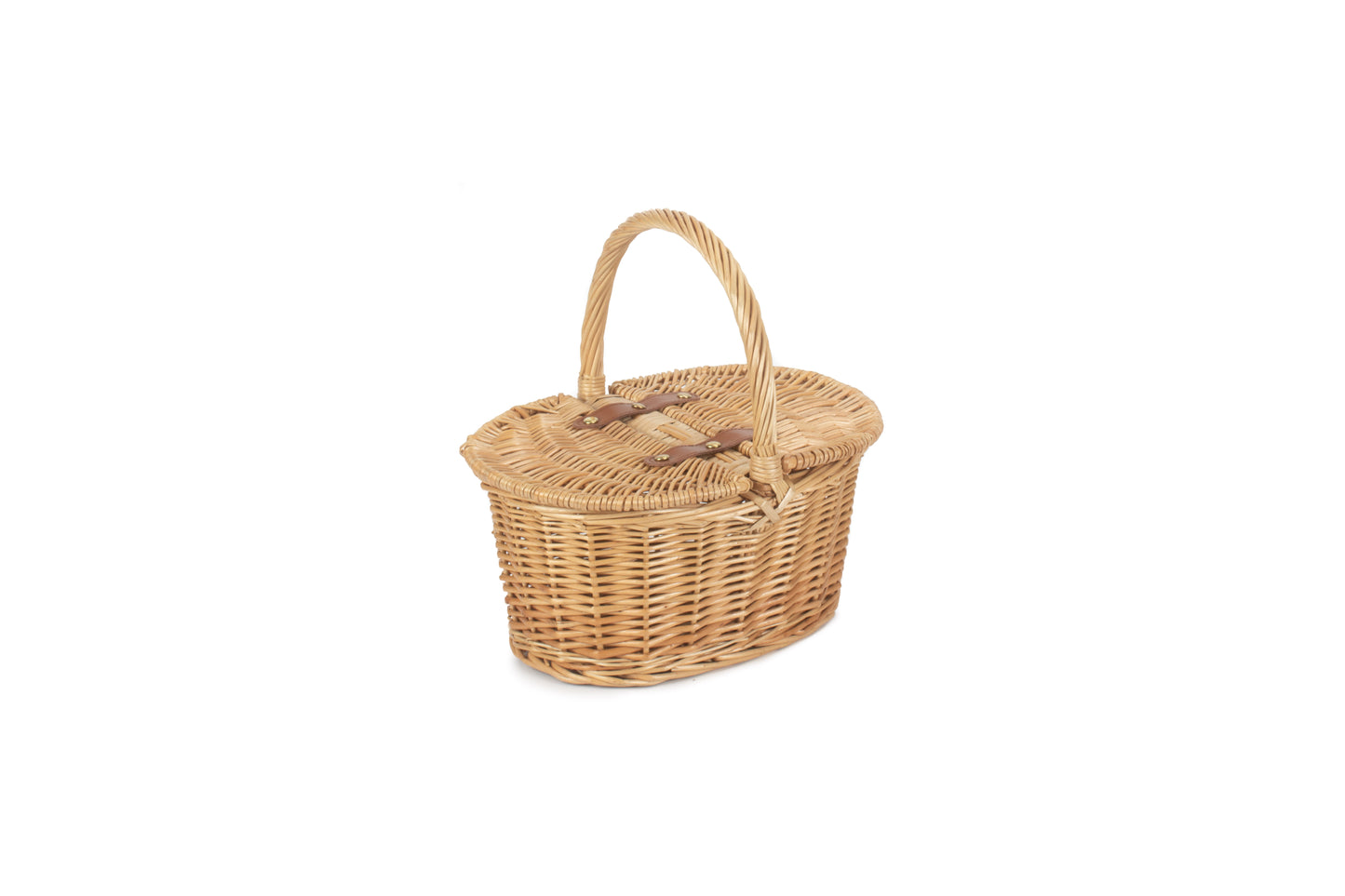 CHILD'S OVAL LIDDED HAMPER