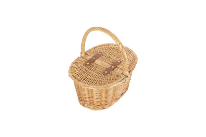 CHILD'S OVAL LIDDED HAMPER