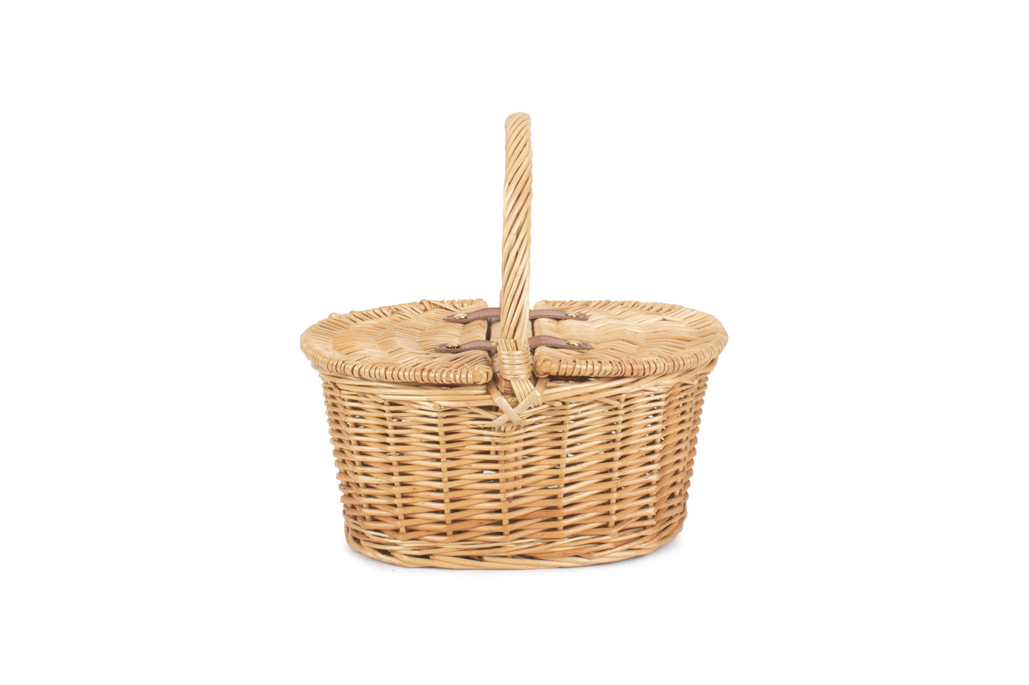 CHILD'S OVAL LIDDED HAMPER