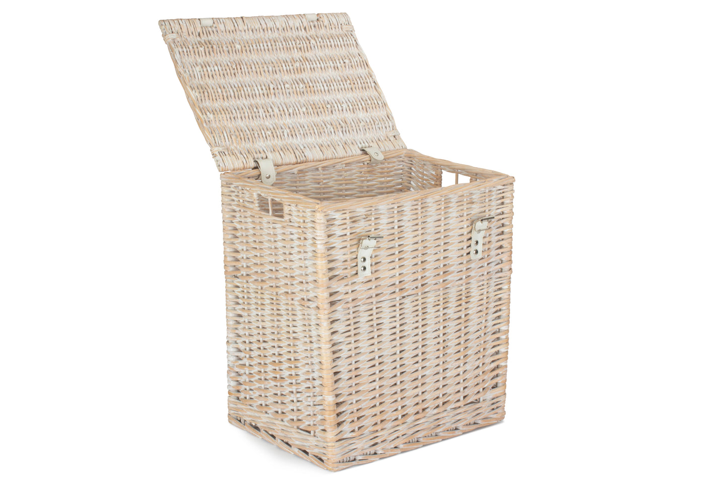 SIZE 1 - WHITE WASH VINTNER STORAGE HAMPER