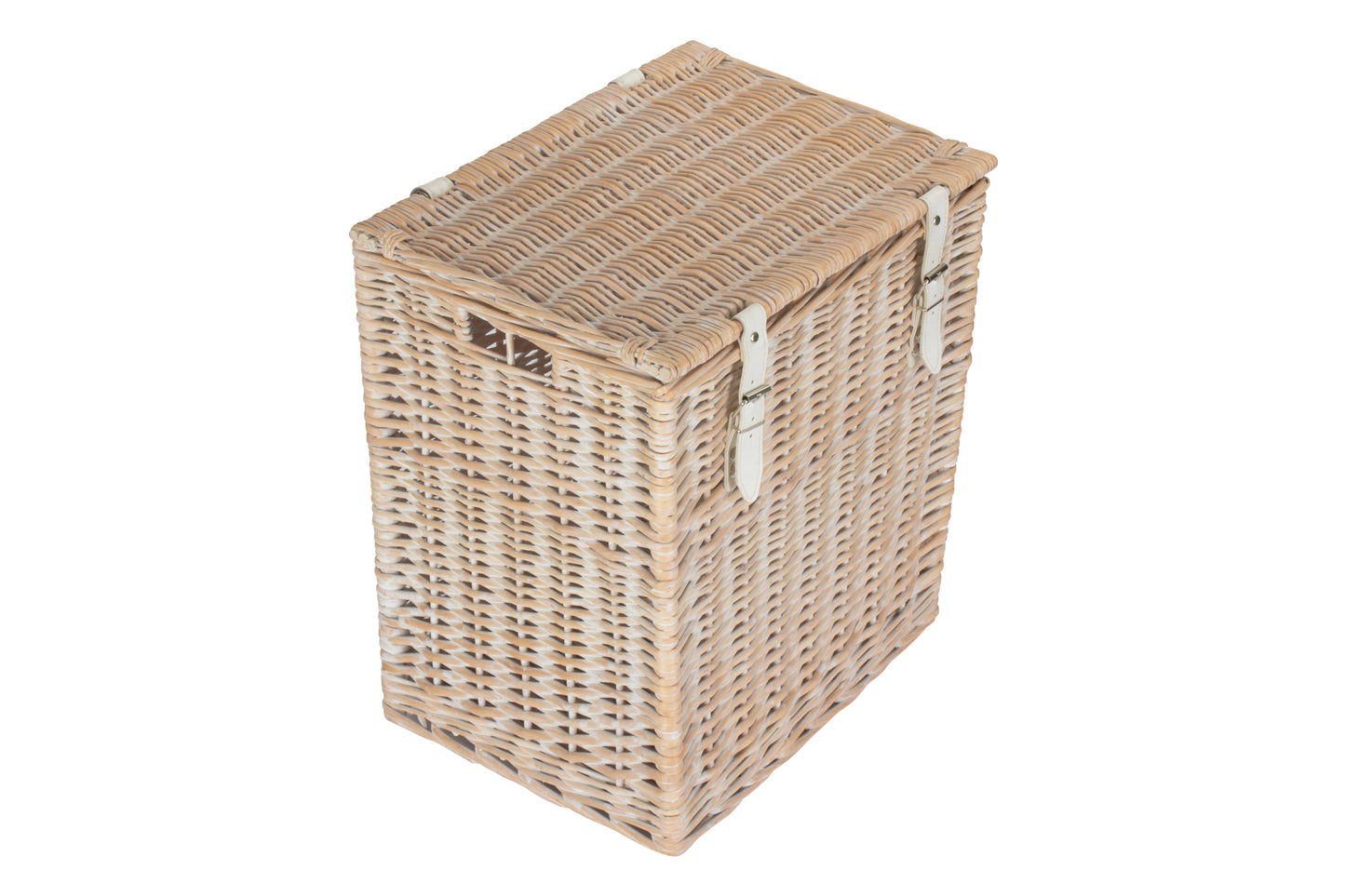 SIZE 1 - WHITE WASH VINTNER STORAGE HAMPER