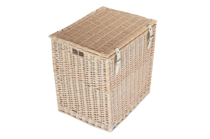 SIZE 2 - WHITE WASH VINTNER STORAGE HAMPER