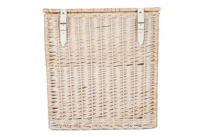 SIZE 2 - WHITE WASH VINTNER STORAGE HAMPER