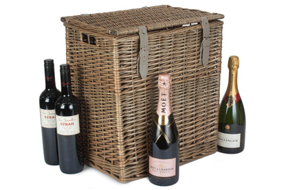 SIZE 1 - ANTIQUE WASH VINTNER STORAGE HAMPER