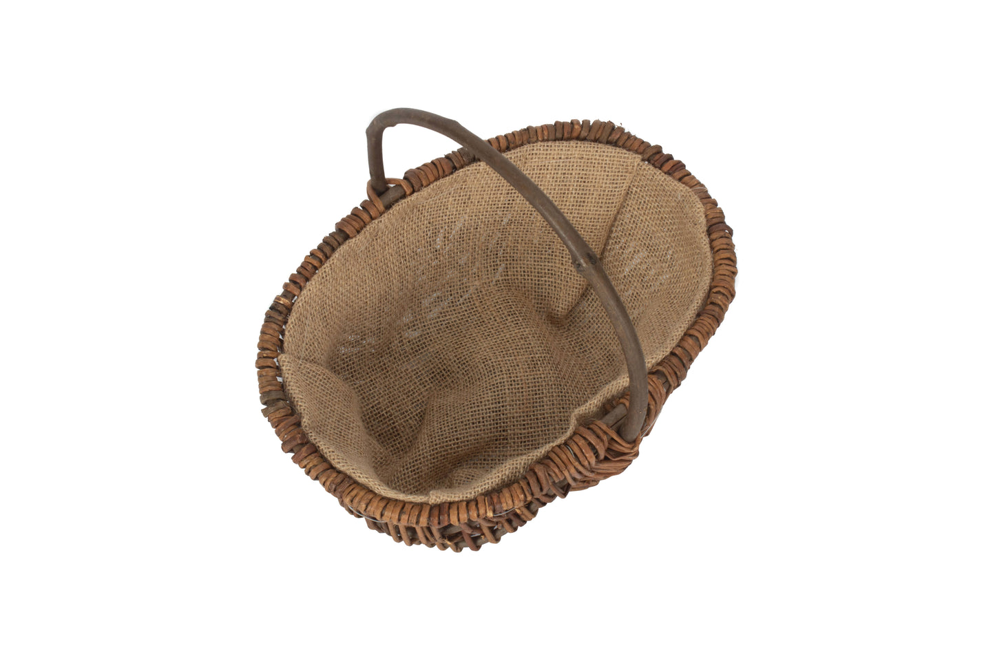 SMALL OVAL UNPEELED WILLOW GARDEN TRUG