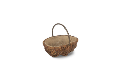 SMALL OVAL UNPEELED WILLOW GARDEN TRUG