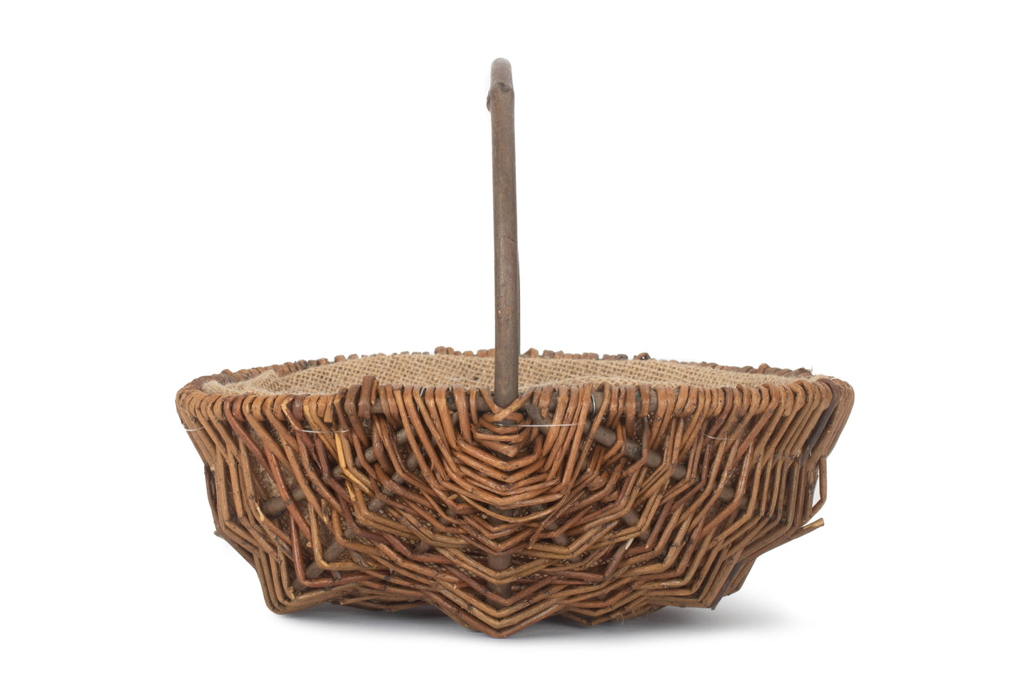 SMALL OVAL UNPEELED WILLOW GARDEN TRUG