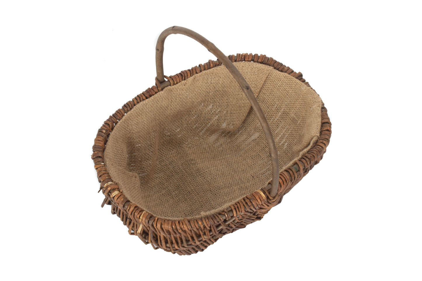 MEDIUM OVAL UNPEELED WILLOW GARDEN TRUG