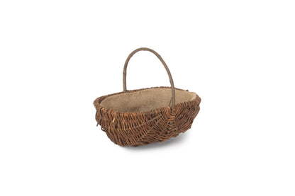 MEDIUM OVAL UNPEELED WILLOW GARDEN TRUG