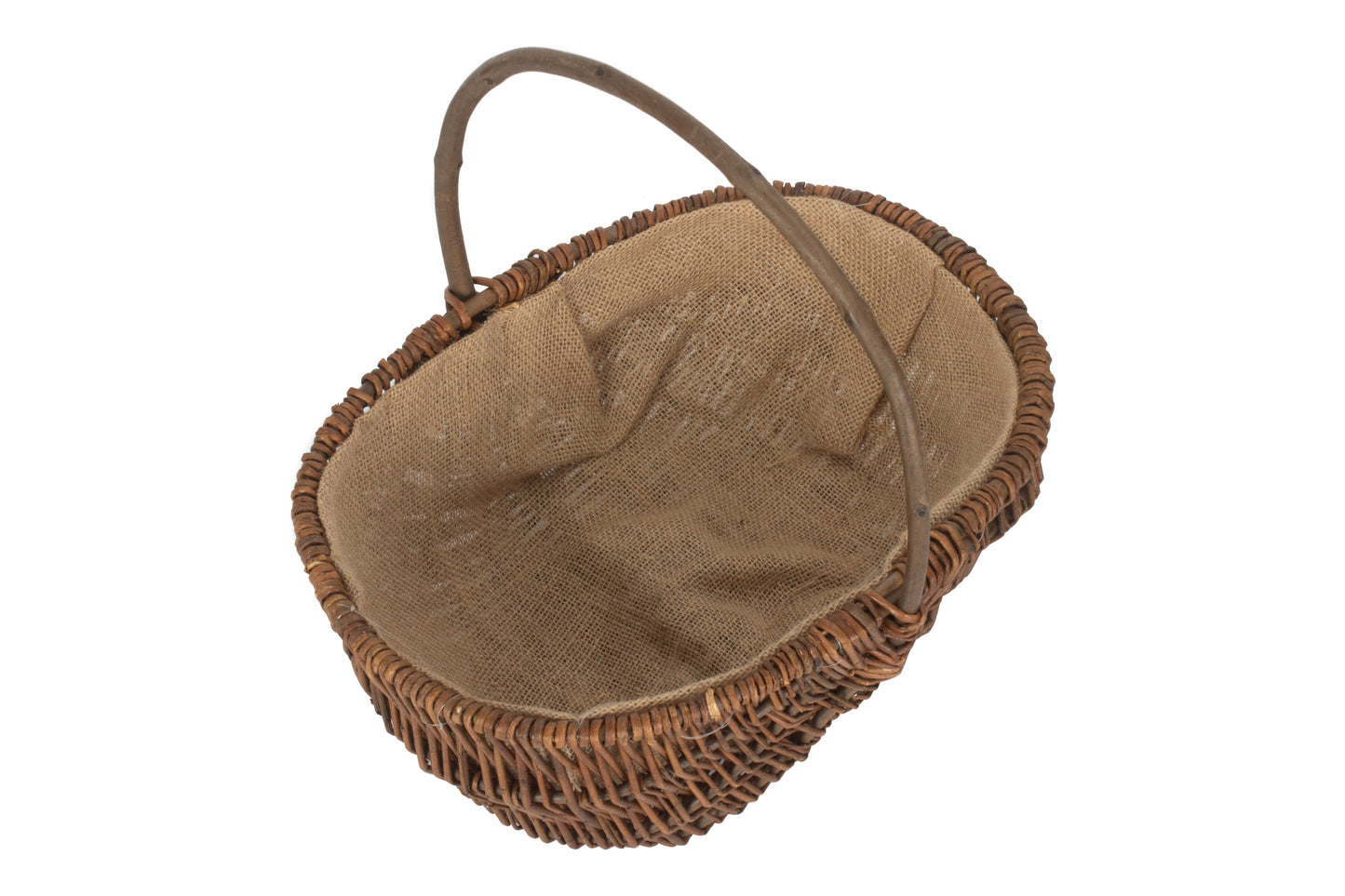 LARGE OVAL UNPEELED WILLOW GARDEN TRUG