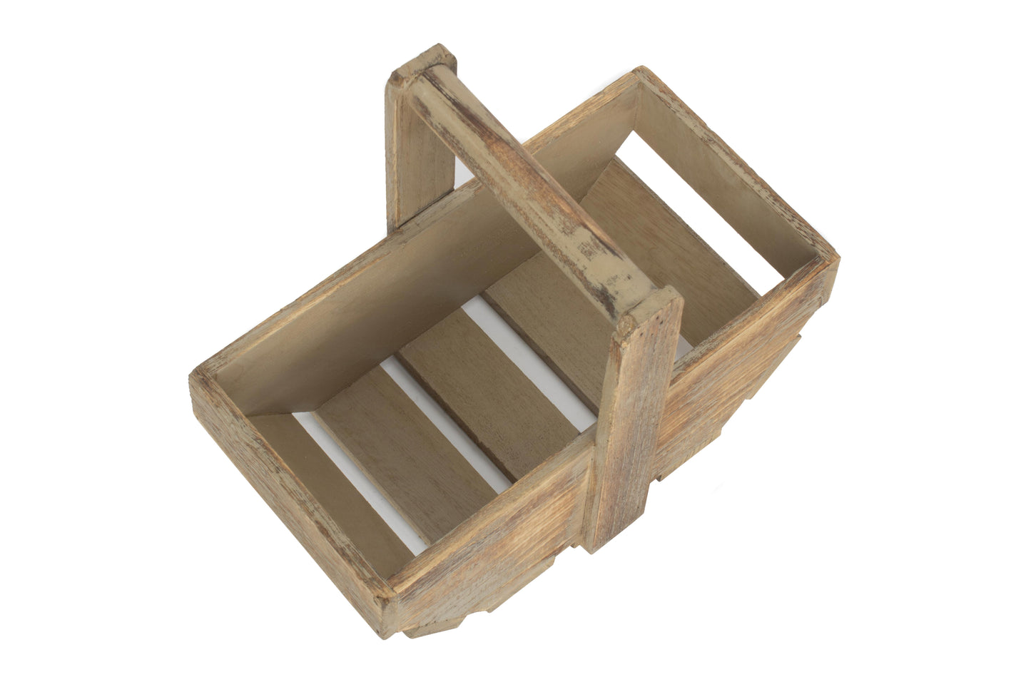 SMALL OAK EFFECT WOODEN TRUG