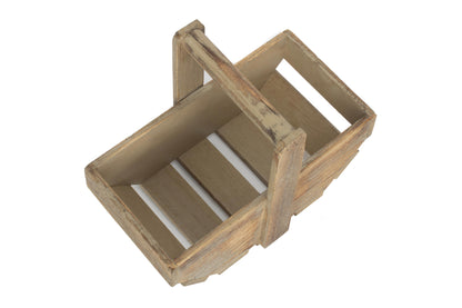 SMALL OAK EFFECT WOODEN TRUG