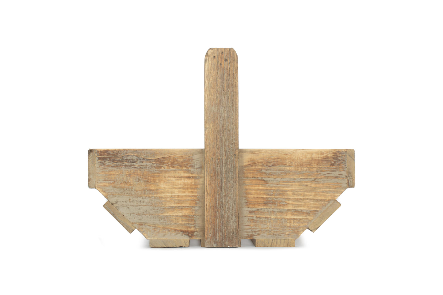 SMALL OAK EFFECT WOODEN TRUG