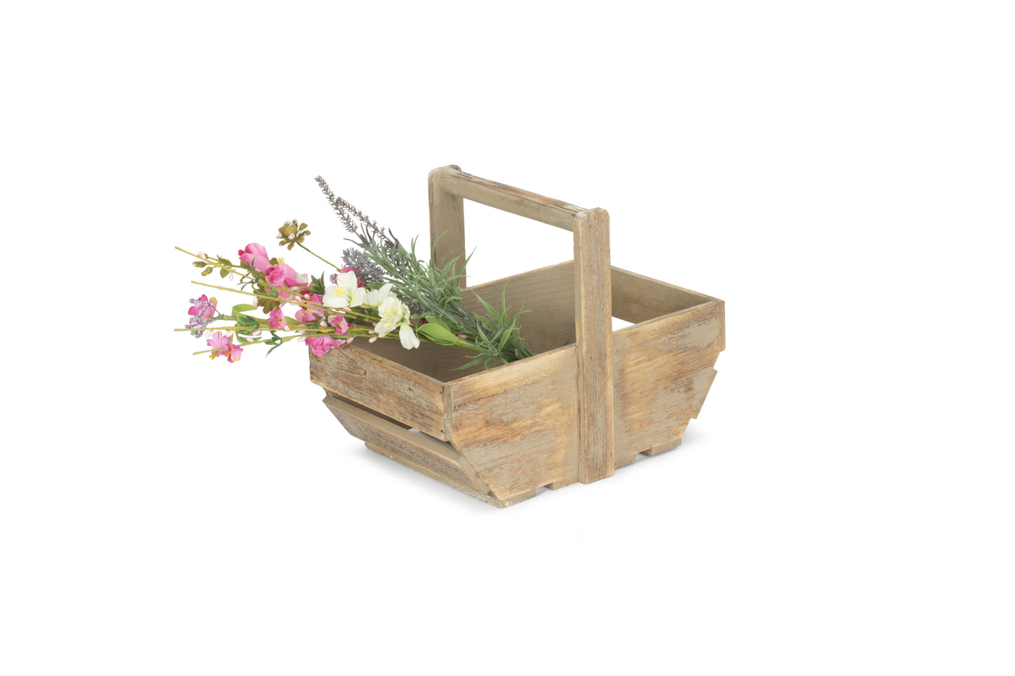 MEDIUM OAK EFFECT WOODEN TRUG