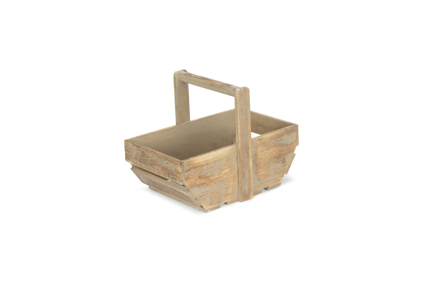 MEDIUM OAK EFFECT WOODEN TRUG
