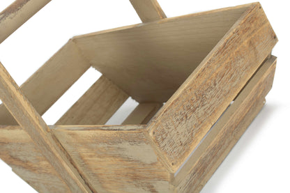 MEDIUM OAK EFFECT WOODEN TRUG
