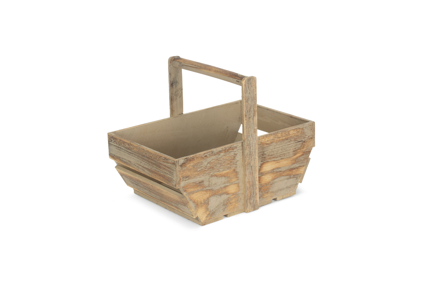 LARGE OAK EFFECT WOODEN TRUG