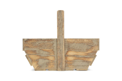 LARGE OAK EFFECT WOODEN TRUG
