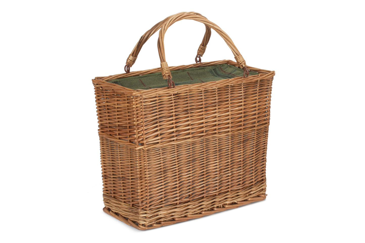 GREEN TWEED COOLER BASKET