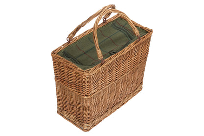 GREEN TWEED COOLER BASKET