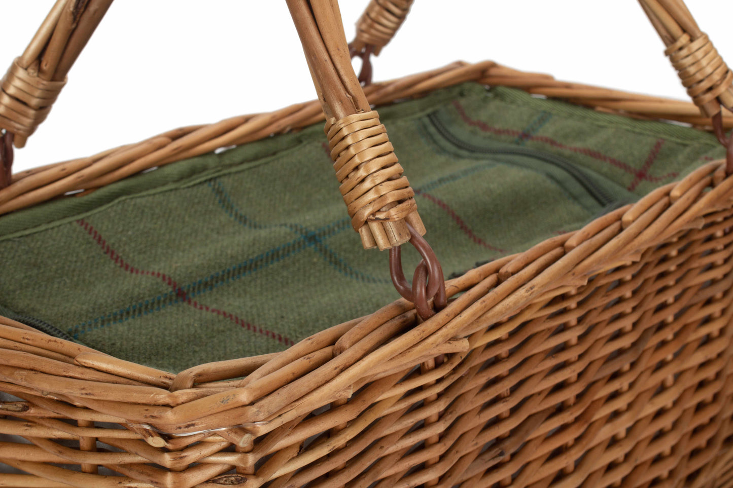 GREEN TWEED COOLER BASKET