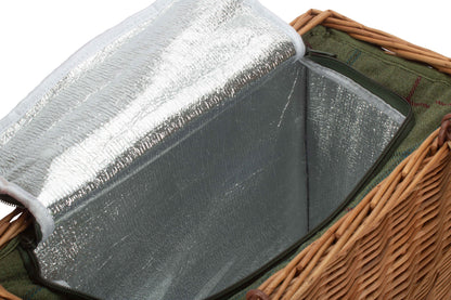 GREEN TWEED COOLER BASKET
