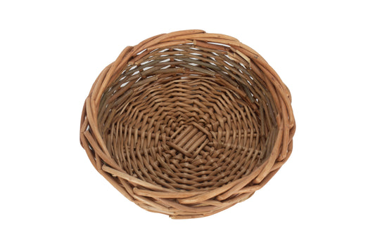 SMALL UNPEELED WILLOW ROUND TRAY