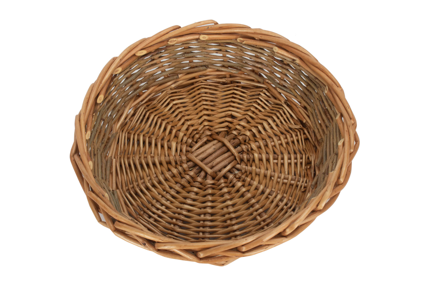 MEDIUM UNPEELED WILLOW ROUND TRAY