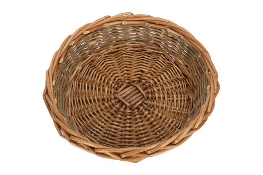 MEDIUM UNPEELED WILLOW ROUND TRAY