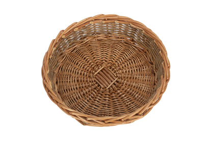 LARGE UNPEELED WILLOW ROUND TRAY
