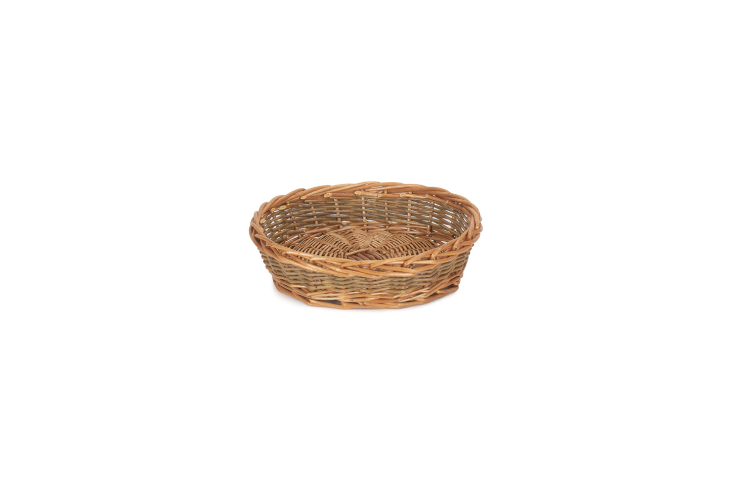 LARGE UNPEELED WILLOW ROUND TRAY