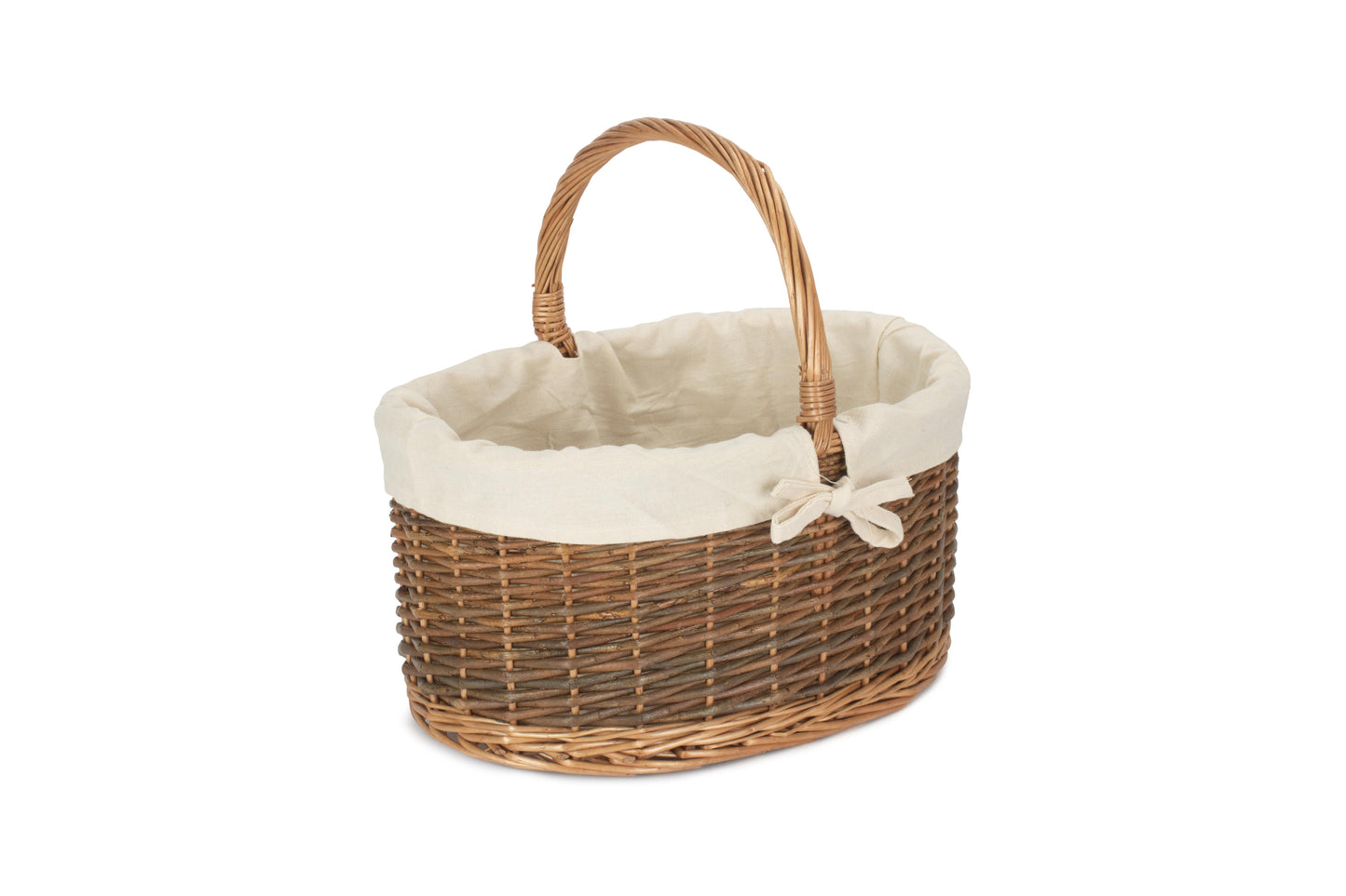 COUNTRY OVAL SHOPPER with WHITE LINING