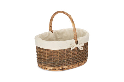 COUNTRY OVAL SHOPPER with WHITE LINING