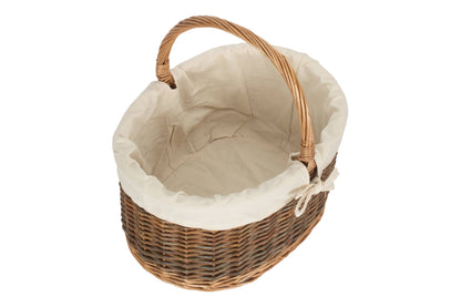 COUNTRY OVAL SHOPPER with WHITE LINING
