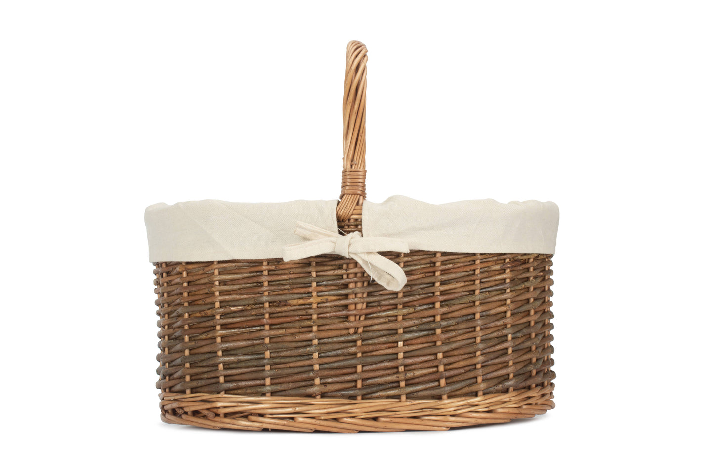 COUNTRY OVAL SHOPPER with WHITE LINING